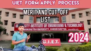 Uiet form apply process 2024 ||#uiet #jeemains #kuk #information#meritlist