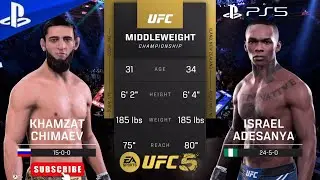 ⚡️UFC 5 Gameplay: Khamzat Chimaev vs Israel Adesanya &ndash; Ultimate Battle