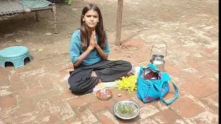 आज मैंने लगाए तुलसा जी के 108 परिक्रमा village mini vlog