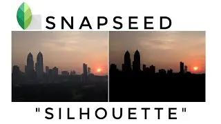 How to silhouette foreground - snapseed tutorial