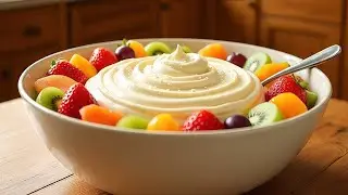 5 minut mein ready Thandi fruit cream subse easy  perfect fruit cream dessert for every mood by ASHI