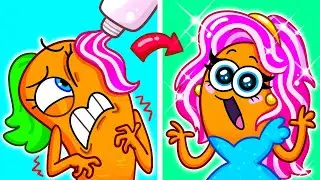 NERD to POPULAR MAKEOVER! 🤓💖 Awkward Veggie Beauty Hacks! 🥕✨