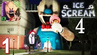 ICE CREAM GAMEPLAY PART 2#granny | NEW HORROR HOUSE ESCAPE FROM ICE CREAM FACTORY GAME | NEW TECHNO#