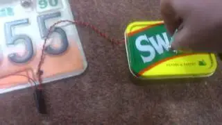 Haufcut 'Swan Baccy Tin' Piezo Mic System for Stomping (HQ)