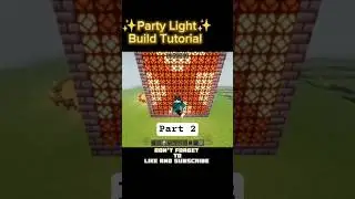 PART 2 I Minecraft party light ✨#minecraft #songlyrics  #viral