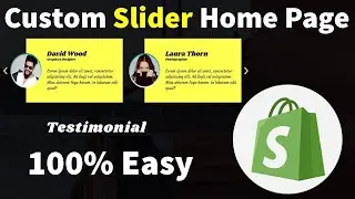 Custom Testimonial Section in DAWN Theme | Attractive Design | Copy Paste Code | Without App