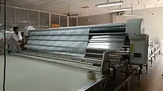 How to spread home textile fabric at customer's factory