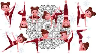 Playful Yoga with Little Girl