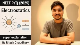 If a conducting sphere of radius R is charged. Then the electric field at a distance r from #neet