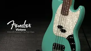 Fender Vintera 60s Mustang Bass PF, Sea Foam Green | Gear4music demo