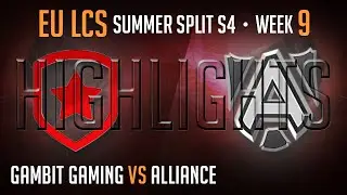 LCS Highlights Gambit Gaming vs Alliance Week 9 EU Summer 2014 GMB vs ALL S4 W9D1G2 Season 4