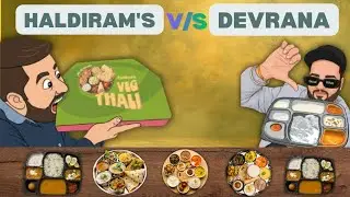 Haldiram's Vs Devrana Thali Review | Veg Thali Review | Hungry Paaji