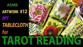WITCH ASMR 💚 MY HAND PAINTED TAROT PRODUCTS #gift #tarot #handmade #handcraft #leather #magic #art