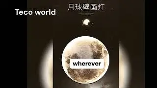 Modern 3D Moon Led Wall Lamp