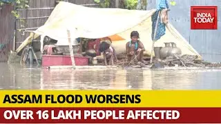 Assam Floods: Over 16 lakh People Affected In 22 Districts, More Than 50% Of Kaziranga Submerges