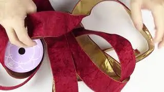 Crushed Velvet/ Lam&eacute; Double Sided Ribbon, Item # 56131730