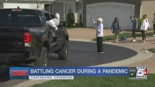 Local cancer patient&rsquo;s friends lend their support with drive-by parade