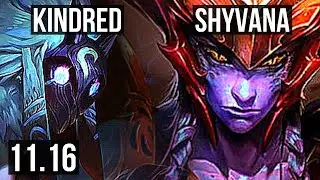 KINDRED vs SHYVANA (JUNGLE) | 15/1/3, Quadra, Legendary, 1.0M mastery | BR Master | v11.16