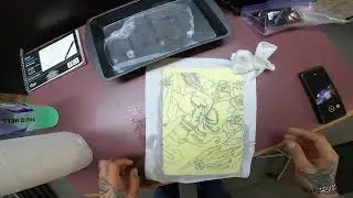 Removing stained stencil. #papichulo #tattooapprentice #longviewwa #follow #skincitysupply