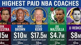 NBA Coaches💲 Salary Ranked 2025-26