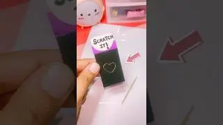DIY Homemade Magical Scratch Notes! 🤓🌈💖 #shorts