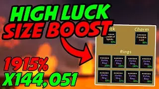 I got x144,051 LUCK with SIZE BOOST BUILD in Prospecting! (Roblox)