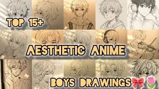 Top 15+ Aesthetic Drawing 💡🎨 || Pinteresty Aesthetic Drawings😍|| pinteresty Anime Boys Drawings 🎀|| 