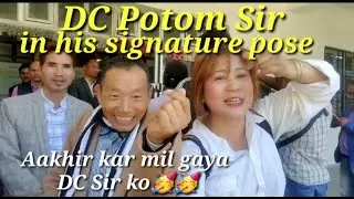 Talo Potom,DC Sir in his signature pose,Ride to Nirjuli for BVP 4th Regional level prgm 27/11/22