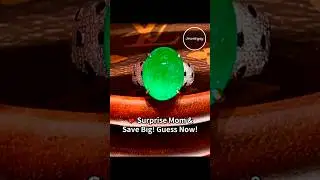 Mother&rsquo;s Day Special!Jewelryay-New arrivals.18K Gold 11.2ct Vivid Green Emerald Ring#investment#ring