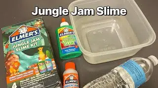 Как сделать слайм Jungle Jam (быстро/легко)