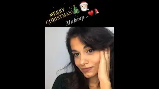 #Makeup #Christmas #Simple   ميكب الكريسماس جولد  ناعم ب ٤ الوان بس ☺️🎅🏼🎄