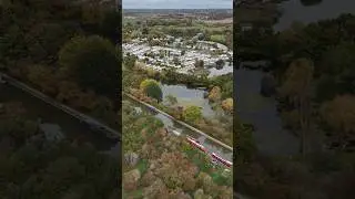 Aerial View Along the Canal - Cosgrove to Old Wolverton #miltonkeynes #stonystratford #canal
