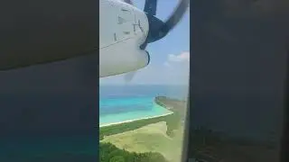 Takeoff ✈️ from Kadhdhoo Airport of Beautiful Maldives.