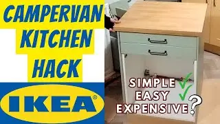 IKEA HACK | Camper van KITCHEN | How to Install | Camper van Conversion