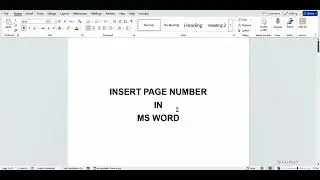 How to Insert Page Numbers on Specific Pages in Word