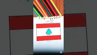 Lebanon 🇱🇧 #Lebanon #art #relaxingvideos #worldflags #countryflags #learnflags #colorshine