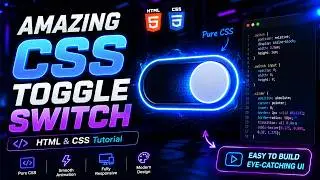 Build an Amazing CSS Toggle Switch with AI | HTML CSS Button Tutorial for Beginners
