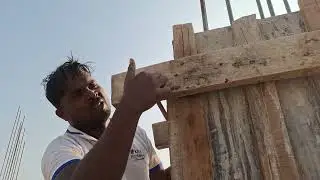  Step by Step Column shuttering work पिलर का सटरिंग colum casting work
