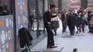 Juggling tap-dancer