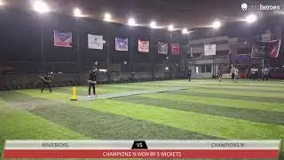 Mavericks vs Champions XI live cricket match | Knockout Box Cricket League Season 2 live - JLB Aren