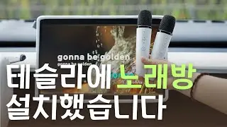 테슬라 전용 노래방 마이크 리뷰｜장거리 여행 필수템