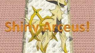 Shiny Arceus in Pokemon Platinum!!!
