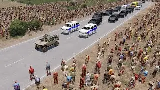 ZOMBIES AMBUSH PRESIDENTIAL CONVOY - ArmA 3 (4K Gameplay)
