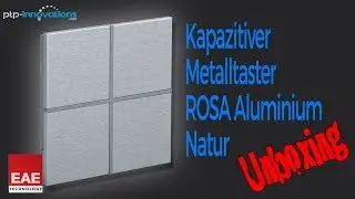 kapazitiver Metall KNX Taster inkl. Busankoppler in Aluminium mit Status & Orientierungs LED