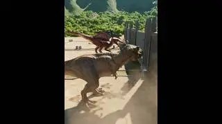 🥶 GATE BREAK RACE! BIG THREE! REX VS GIGA VS SPINO! || JURASSIC WORLD EVOLUTION 3 #jwe3
