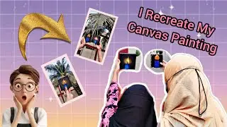 Tishue Paper Art Tutorial ||😍 I Recreate My Canvas Painting || Tishue paper Art in Eazy Way 😱
