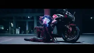 Motorbike, Model, Posing, Asian   Stock Video Footage