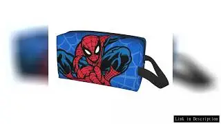 Custom Kawaii Spider Superhero Travel Toiletry Bag Women Makeup Cosmetic Bag Beauty Storage Dopp Kit