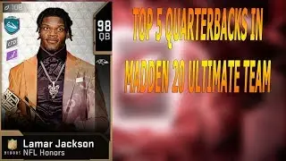 BEST 5 QUARTERBACKS IN MADDEN 20 ULTIMATE TEAM
