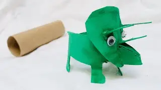 TP Roll Craft: Dinosaur - Triceratops